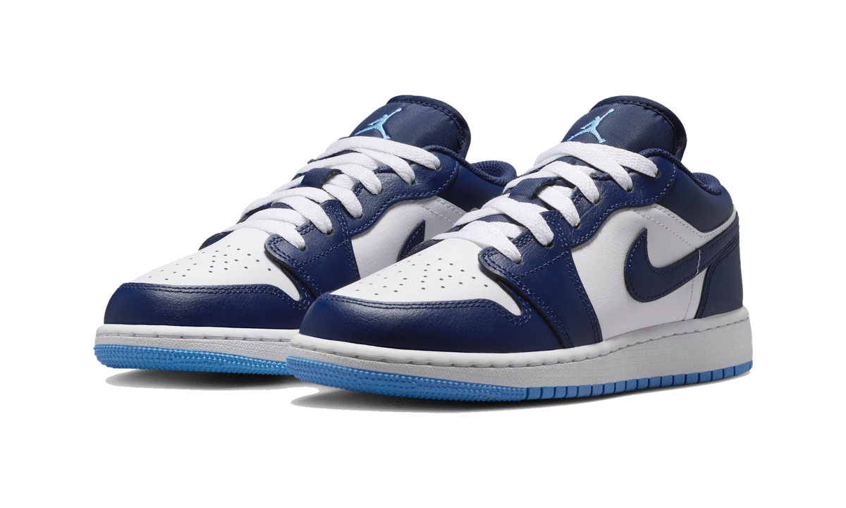 Overkicks - Air Jordan 1 Low Midnight Navy University Blue (GS) (553560-404) - imagen 2