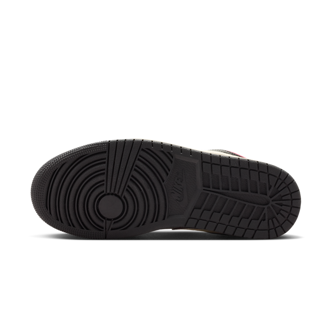Overkicks - Air Jordan 1 Low Mystic Hibiscus Black (DC0774-605) - detalle suela