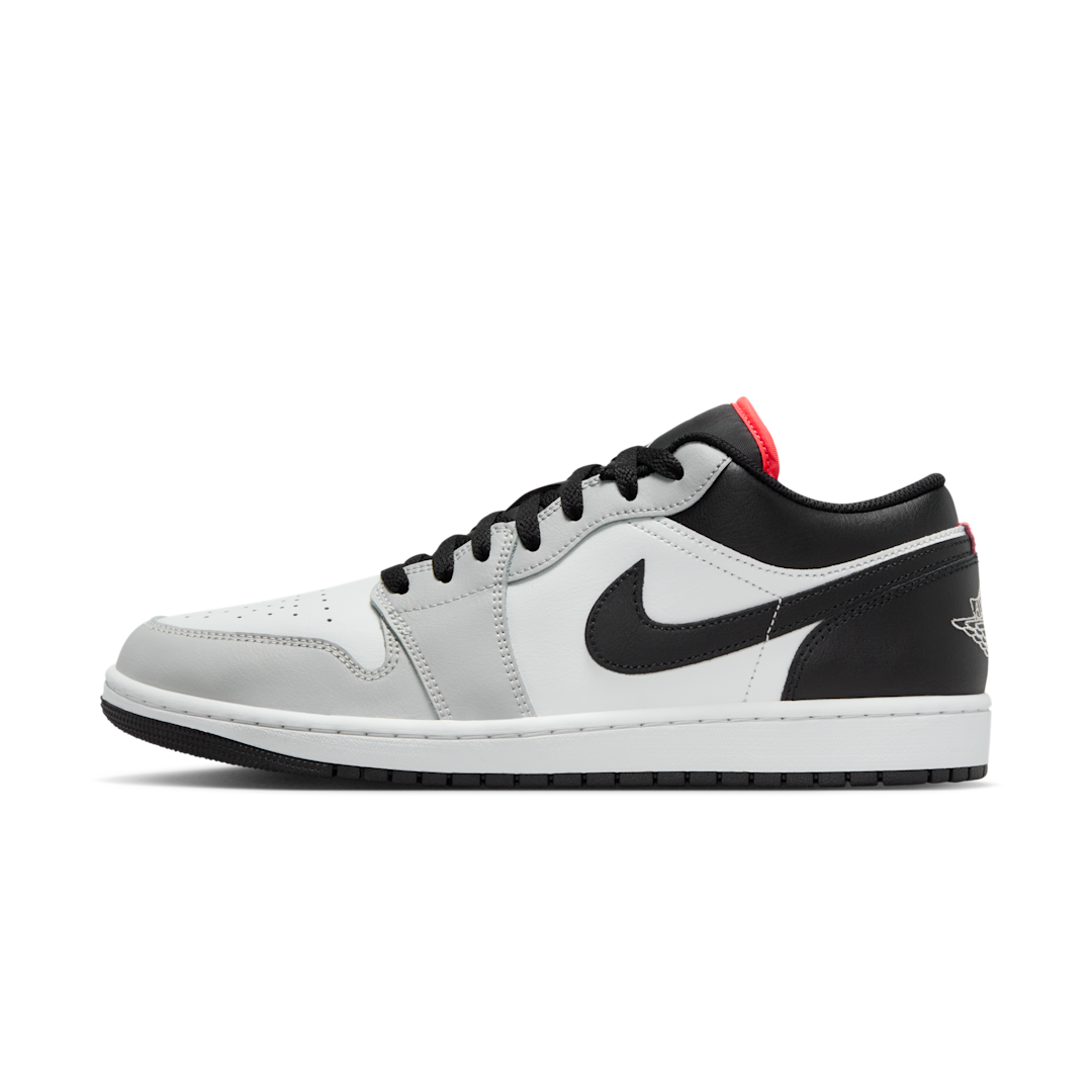 Overkicks - Air Jordan 1 Low Neutral Grey Infrared (553558-045) - vista lateral
