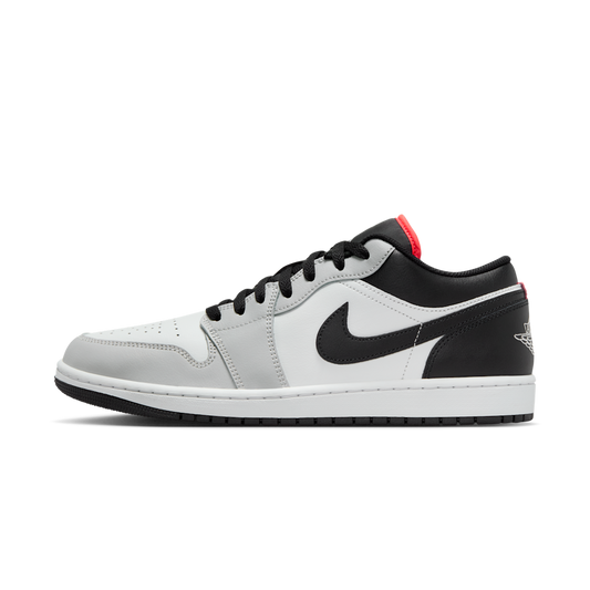 Overkicks - Air Jordan 1 Low Neutral Grey Infrared (553558-045) - vista lateral