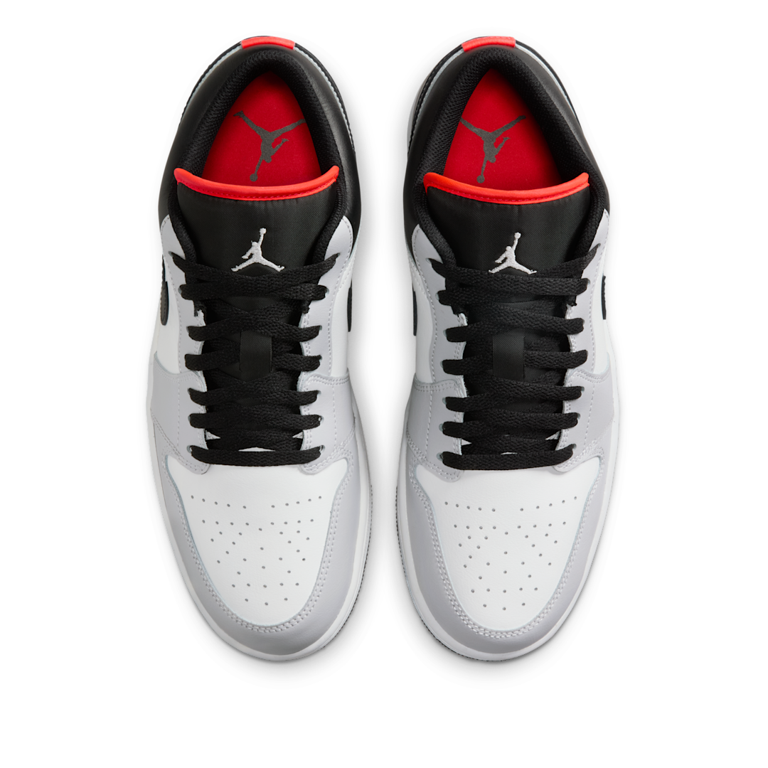 Overkicks - Air Jordan 1 Low Neutral Grey Infrared (553558-045) - par completo