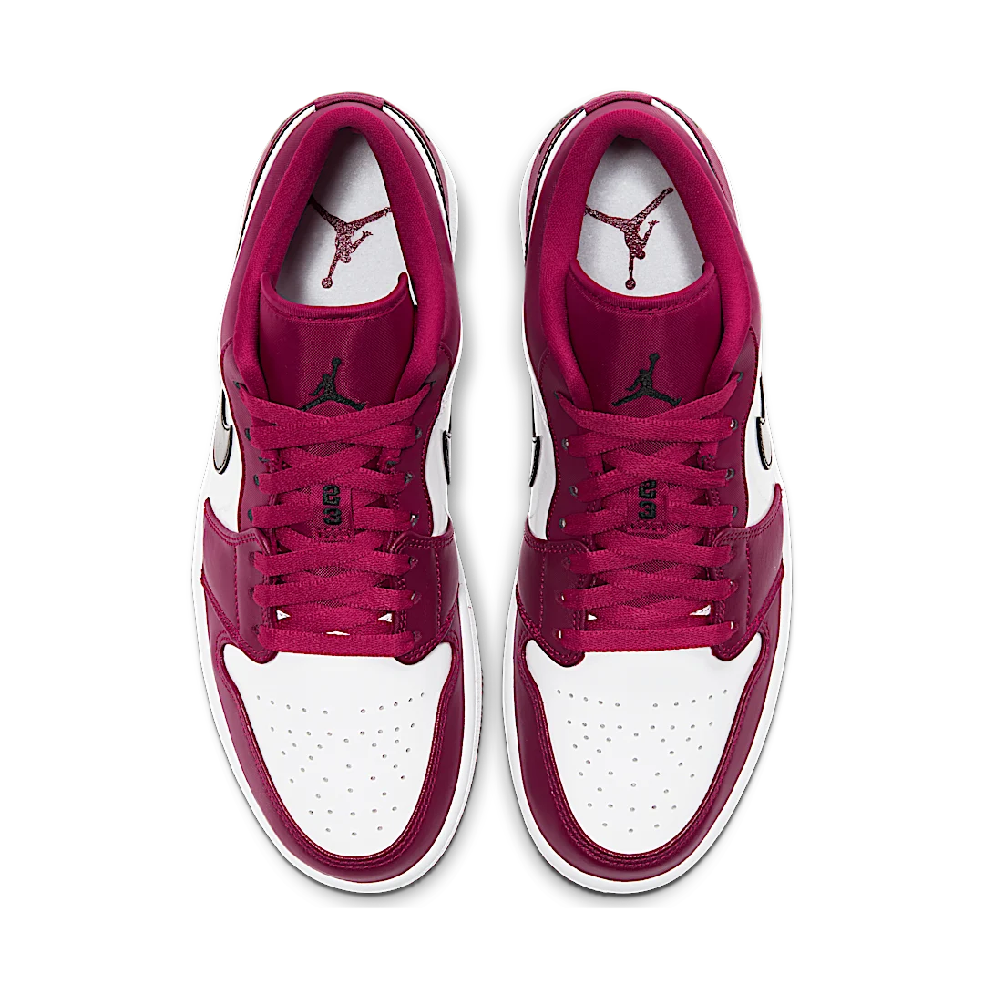 Overkicks - Air Jordan 1 Low Noble Red (553558-604) - par completo