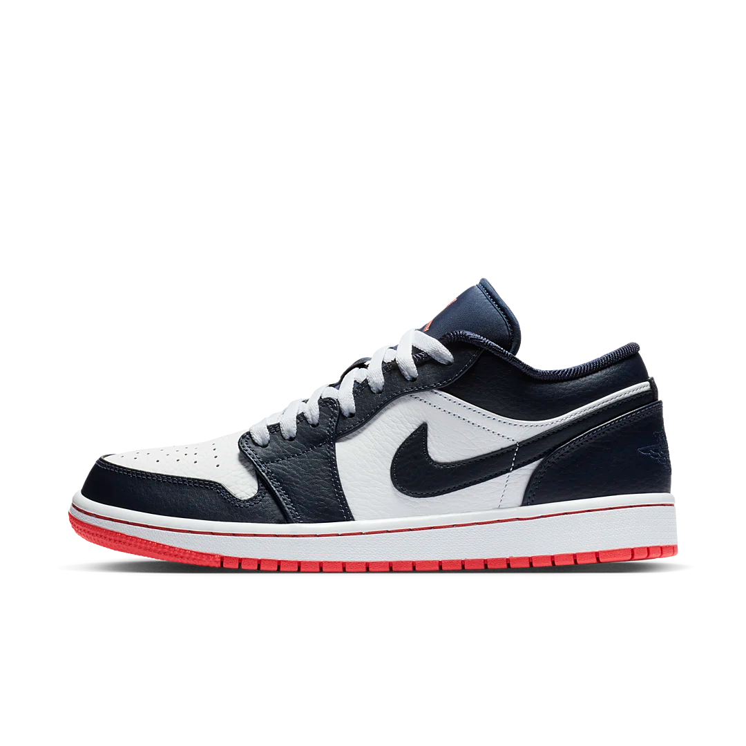Overkicks - Air Jordan 1 Low Obsidian Ember Glow (553558-481) - vista lateral
