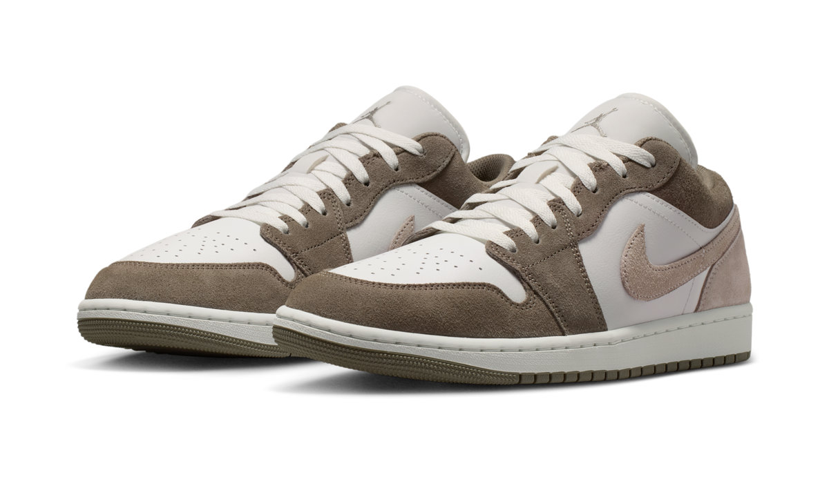 Overkicks - Air Jordan 1 Low Olive Grey Enigma Stone (553558-046) - vista trasera