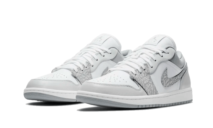 Overkicks - Air Jordan 1 Low PRM Smoke Grey Elephant (DH4269-100) - vista trasera