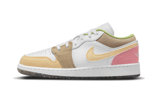 Overkicks - Air Jordan 1 Low Pastel Grind Vivid Green (DJ0341-100) - vista lateral