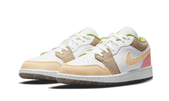 Overkicks - Air Jordan 1 Low Pastel Grind Vivid Green (DJ0341-100) - vista trasera