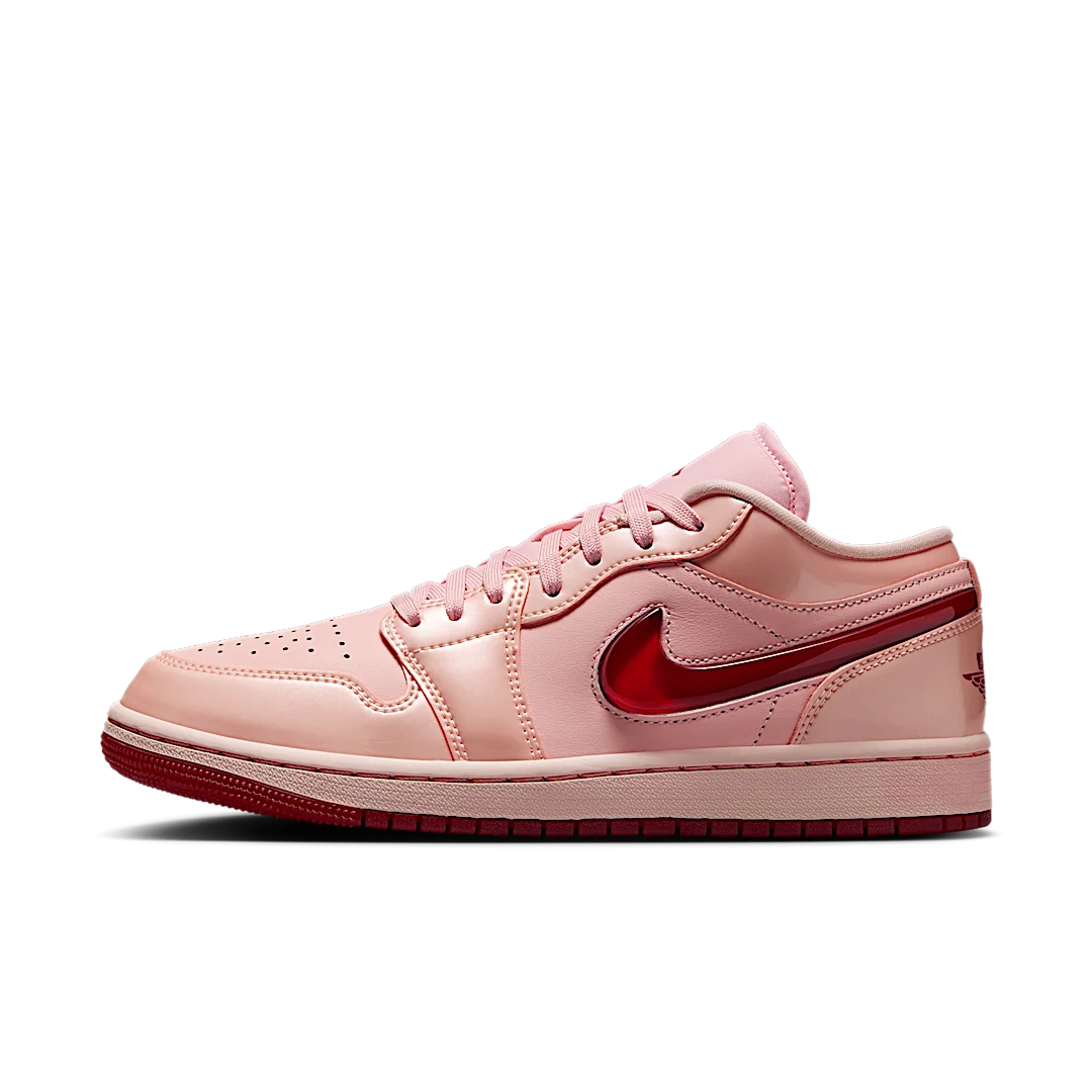 Overkicks - Air Jordan 1 Low Patent Valentines Day (HF3174-600) - vista lateral