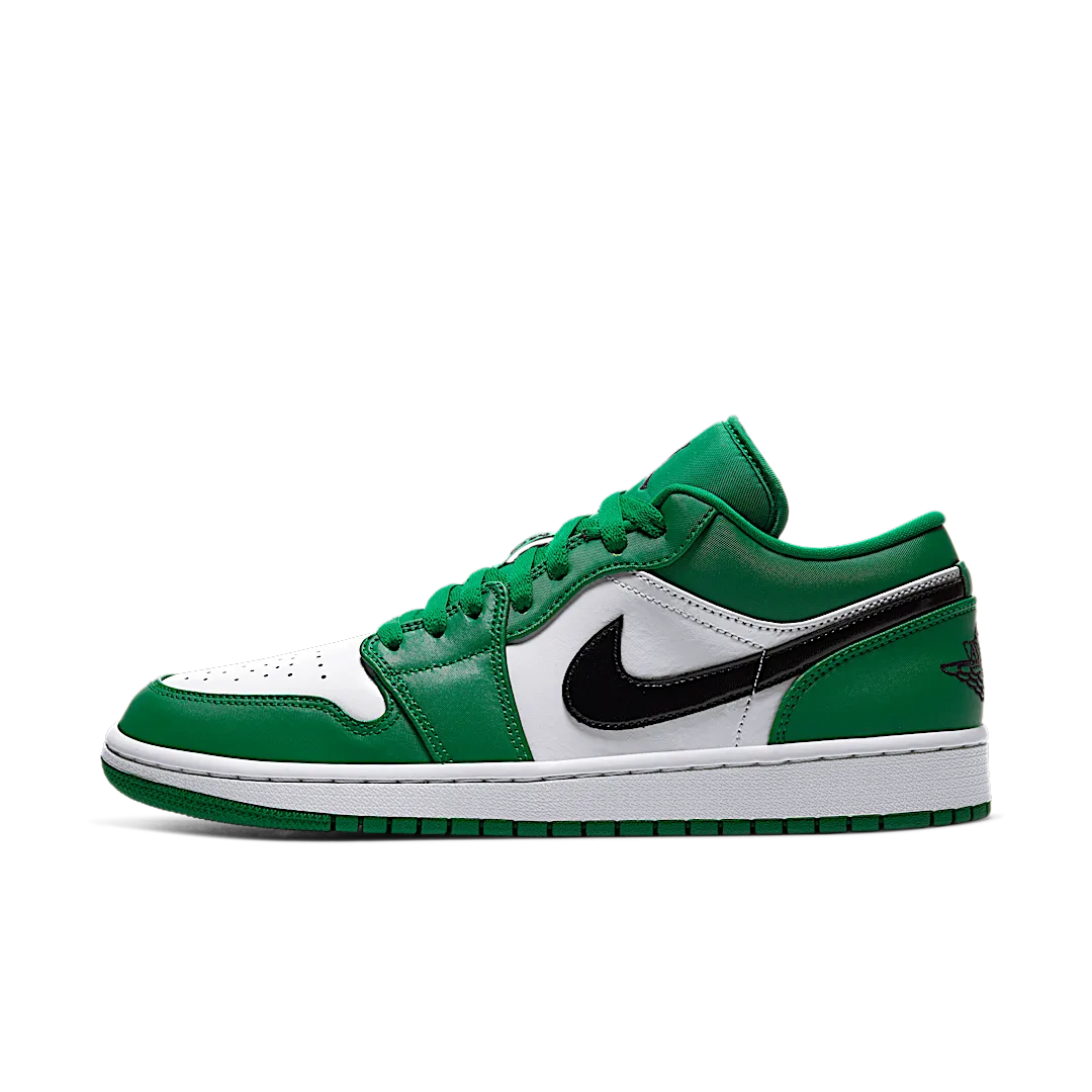 Overkicks - Air Jordan 1 Low Pine Green (553558-301) - vista lateral