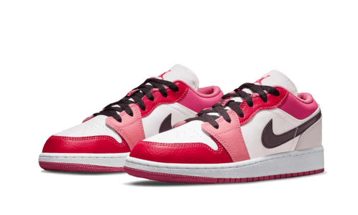 Overkicks - Air Jordan 1 Low Pink Red (GS) (553560-162) - imagen 2