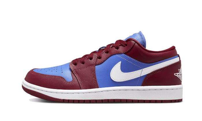 Overkicks - Air Jordan 1 Low Pomegranate Medium Blue (DC0774-604) - vista lateral
