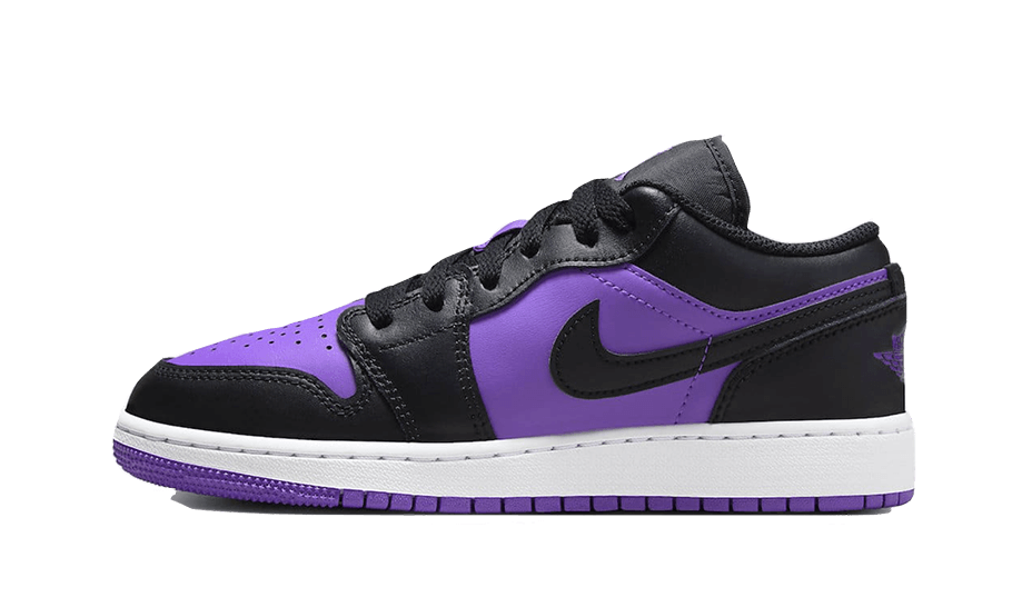 Overkicks - Air Jordan 1 Low Purple Venom (GS) (553560-505) - vista lateral
