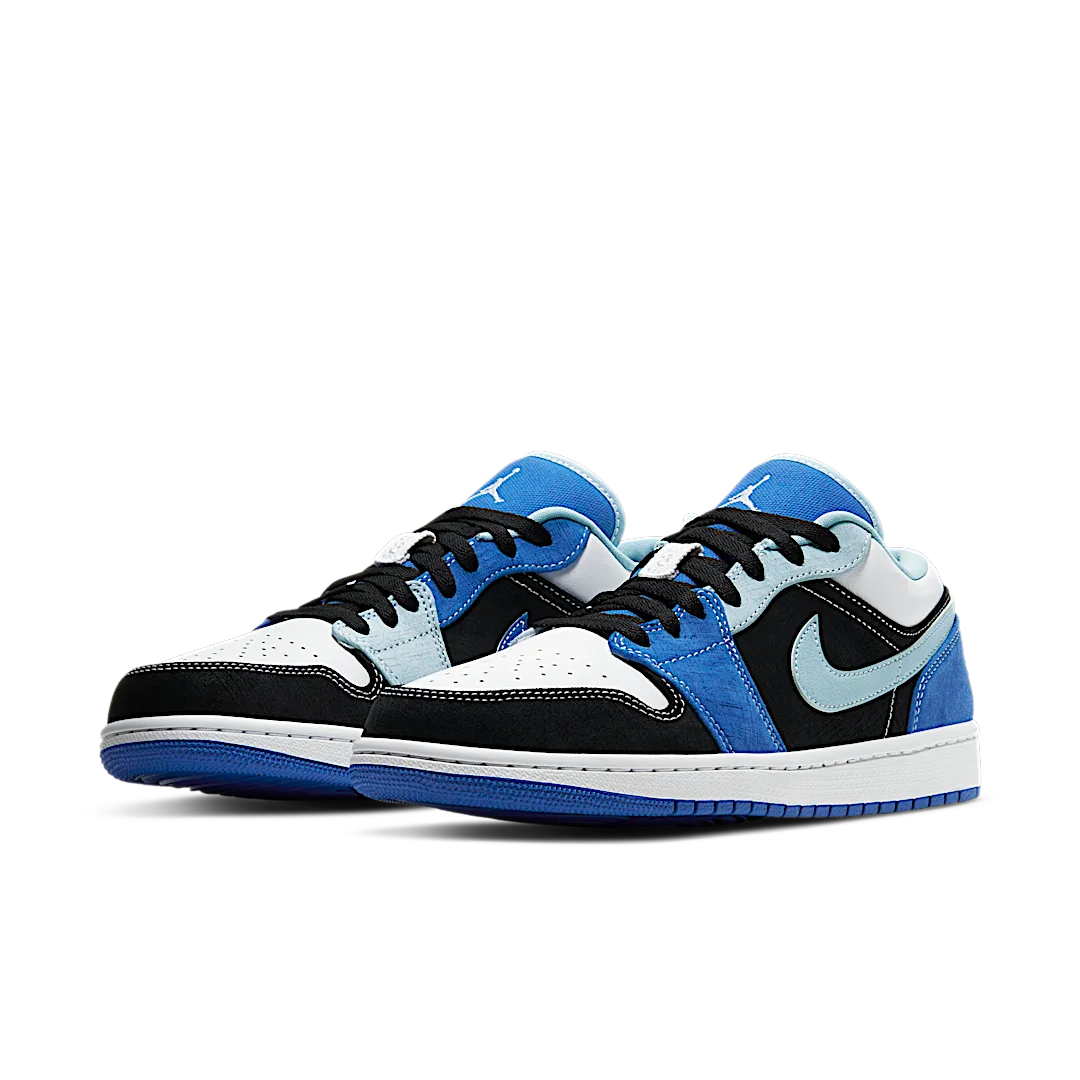Overkicks - Air Jordan 1 Low Racer Blue White (DH0206-400) - vista trasera