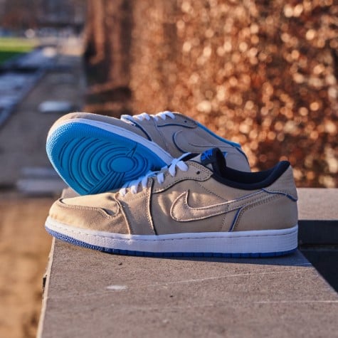 Overkicks - Air Jordan 1 Low SB QS Lance Mountain Desert Ore (CJ7891-200) - vista superior