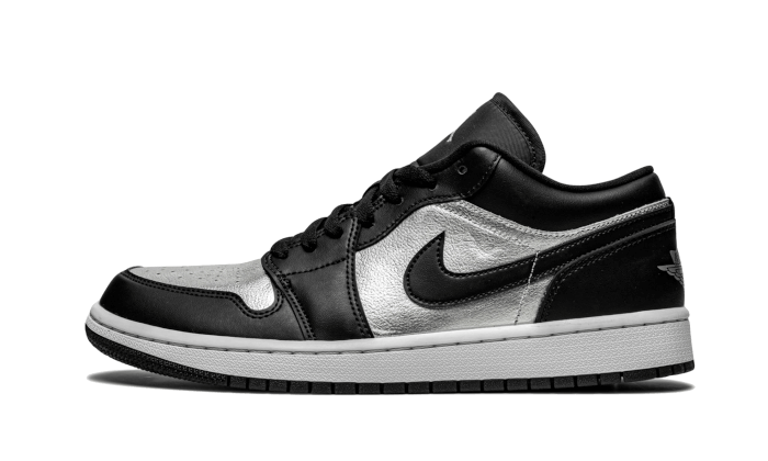 Overkicks - Air Jordan 1 Low SE Black Metallic Silver (DA5551-001) - vista lateral