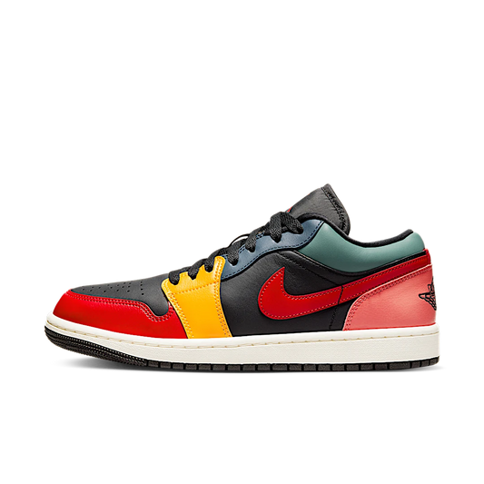 Overkicks - Air Jordan 1 Low SE Black Multi-Color (DN3739-060) - vista lateral