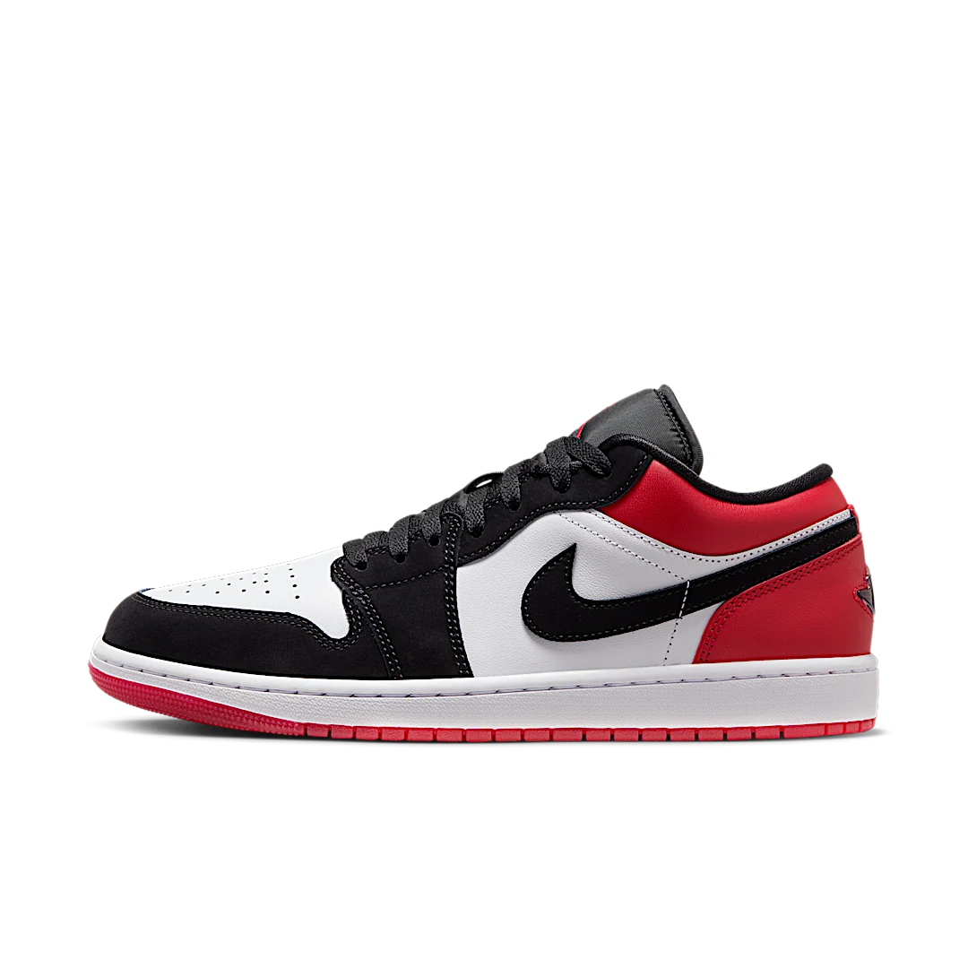 Overkicks - Air Jordan 1 Low SE Black Toe (2025) (IB8971-106) - vista lateral