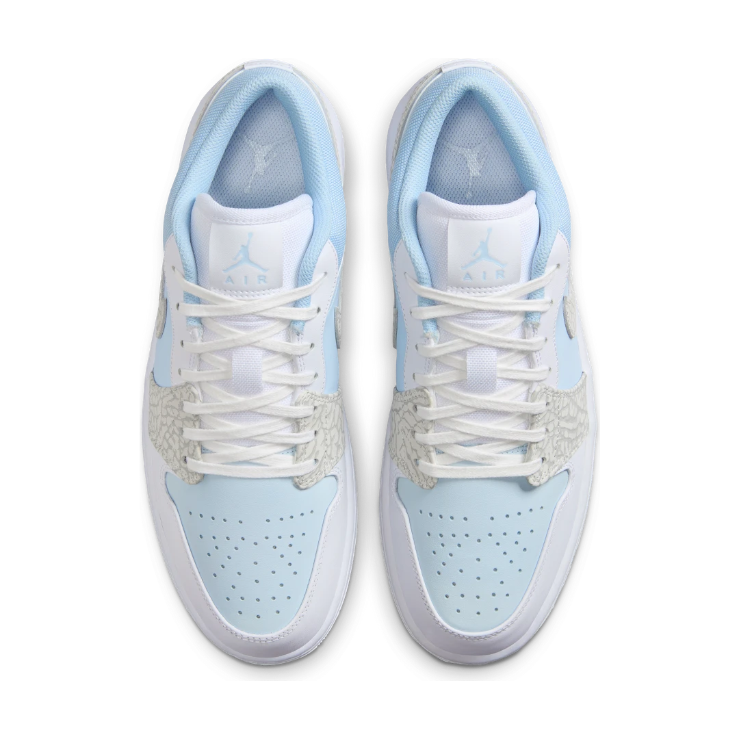 Overkicks - Air Jordan 1 Low SE Blue Tint Elephant Print (IB7692-400) - par completo