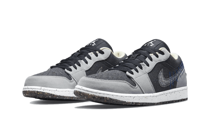 Overkicks - Air Jordan 1 Low SE Crater Black Grey (DM4657-001) - vista trasera
