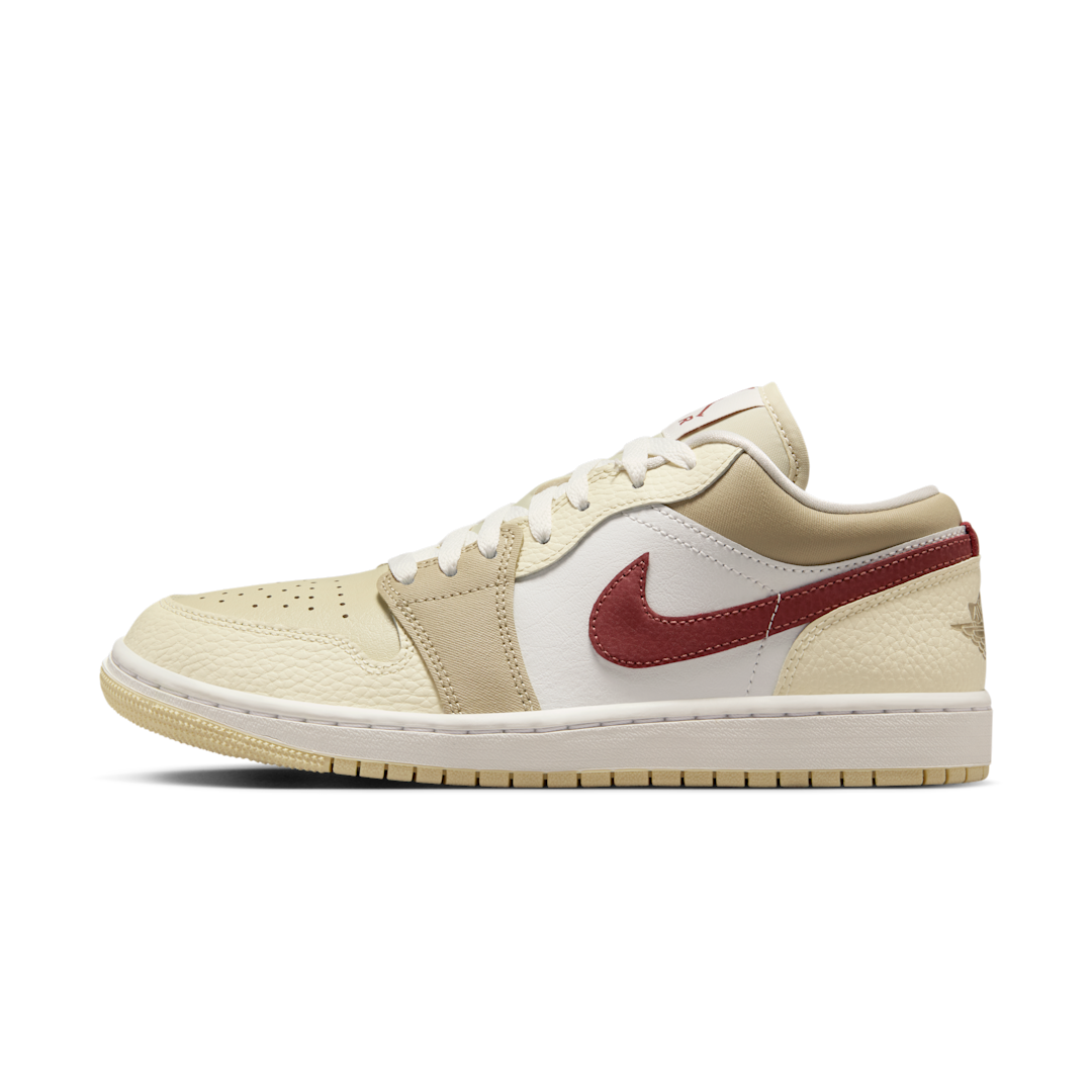 Overkicks - Air Jordan 1 Low SE Desert Khaki Red Sepia (HV6530-100) - vista lateral