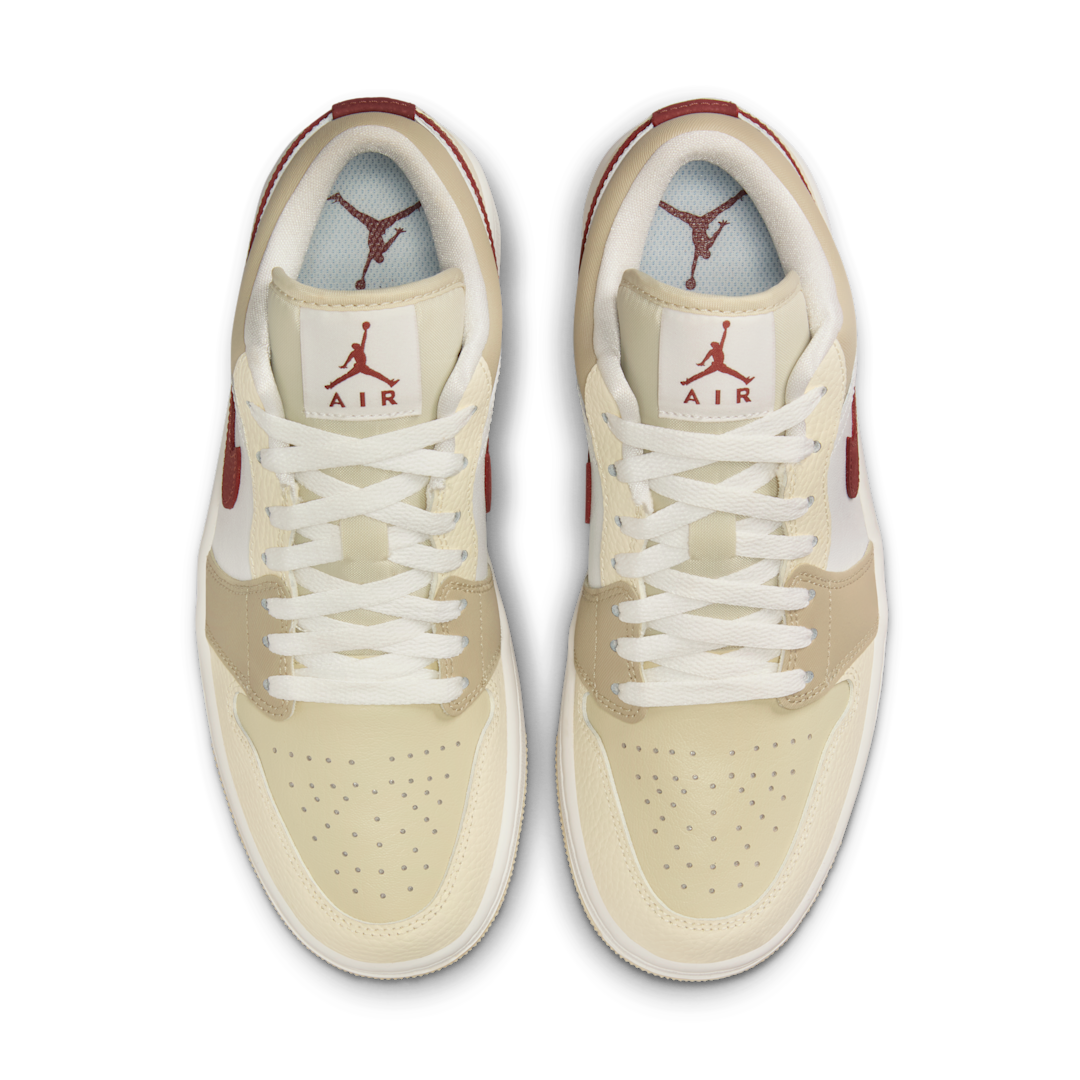 Overkicks - Air Jordan 1 Low SE Desert Khaki Red Sepia (HV6530-100) - par completo