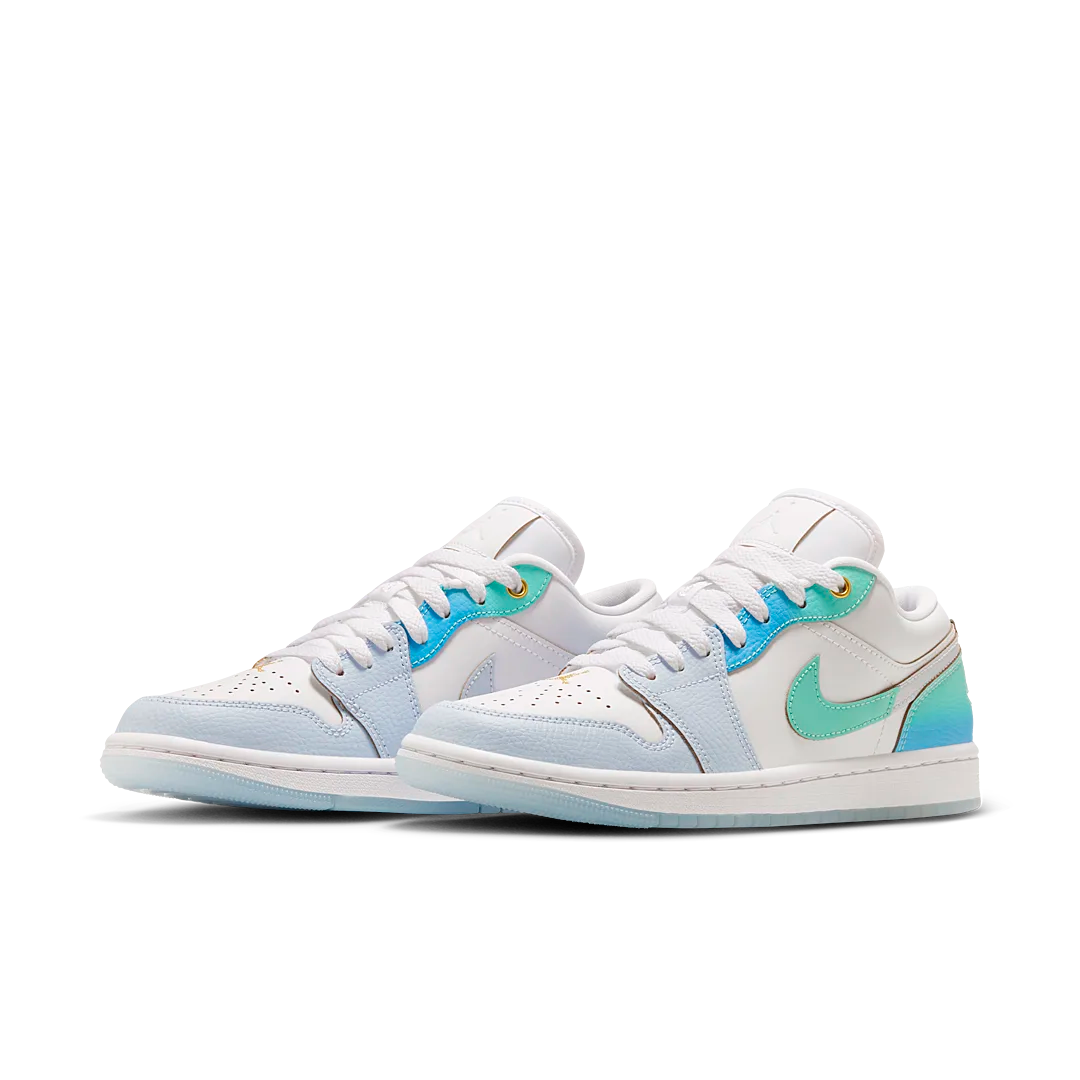 Overkicks - Air Jordan 1 Low SE Emerald Rise (FN8899-131) - vista trasera