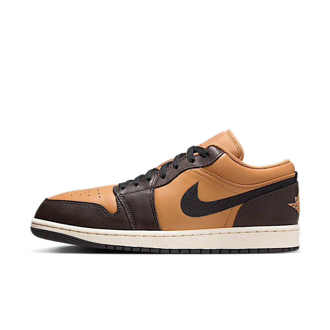 Overkicks - Air Jordan 1 Low SE Flax Baroque Brown (HQ3603-201) - vista lateral