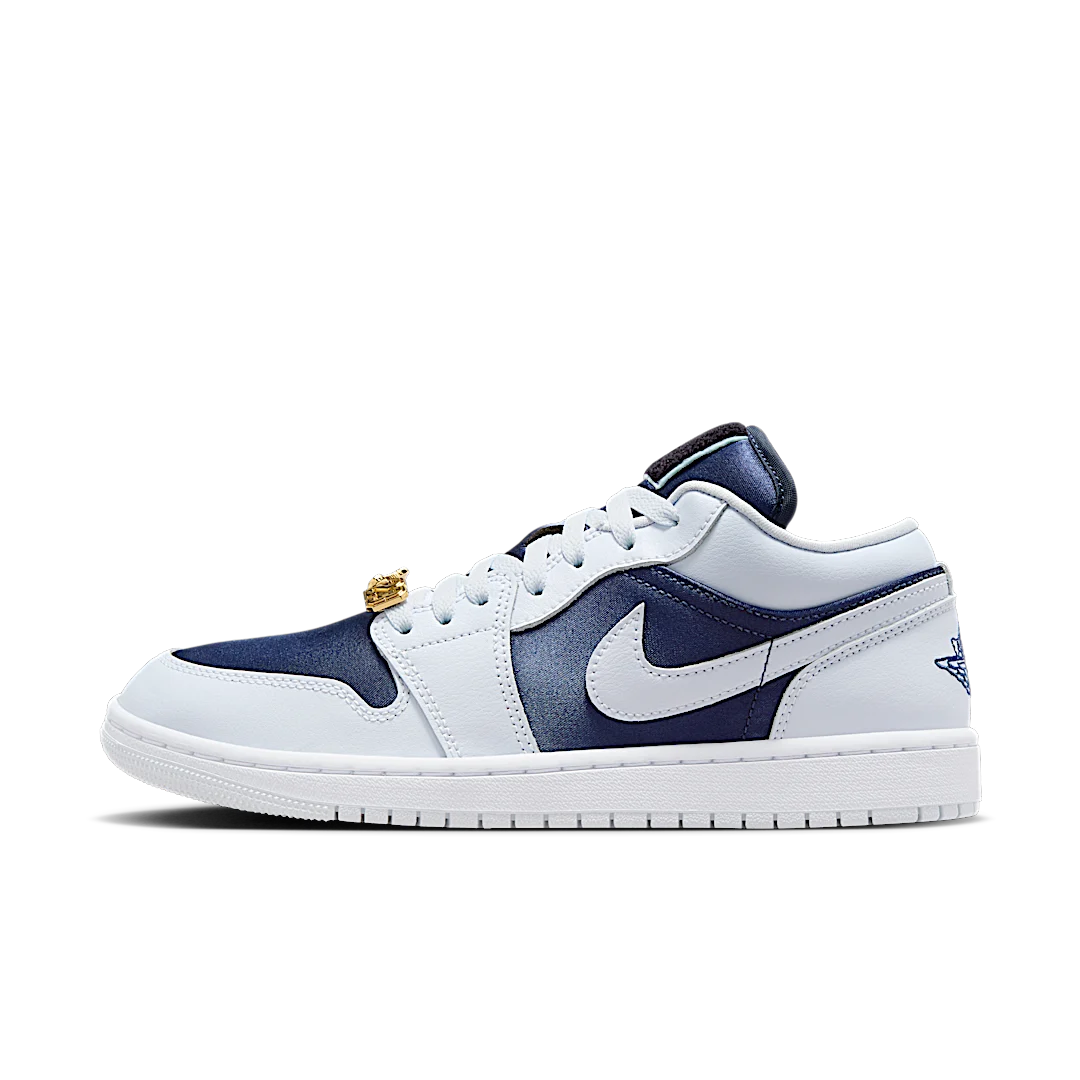 Overkicks - Air Jordan 1 Low SE Football Grey White Gym Red Midnight Navy (FZ8778-044) - vista lateral