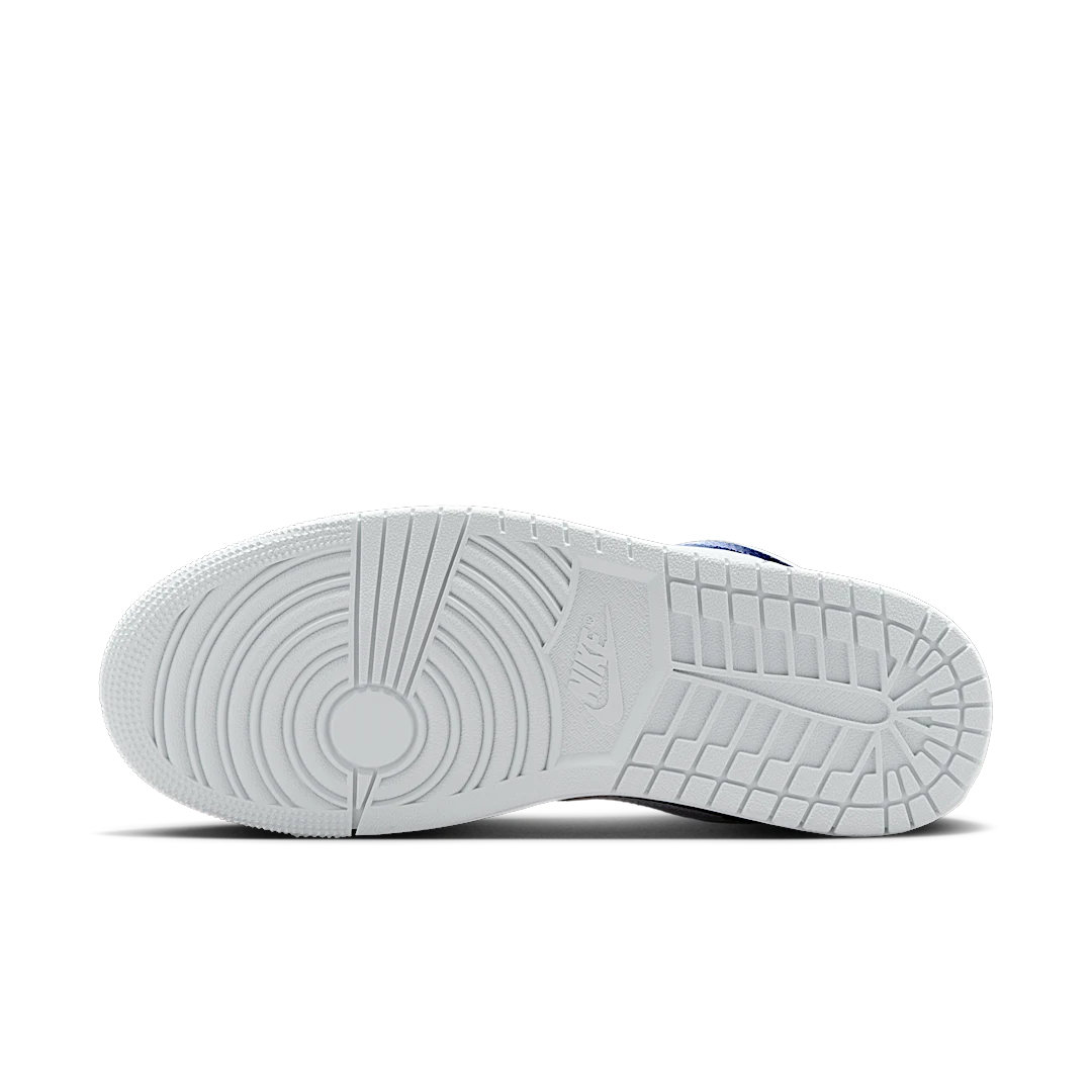 Overkicks - Air Jordan 1 Low SE Football Grey White Gym Red Midnight Navy (FZ8778-044) - detalle suela