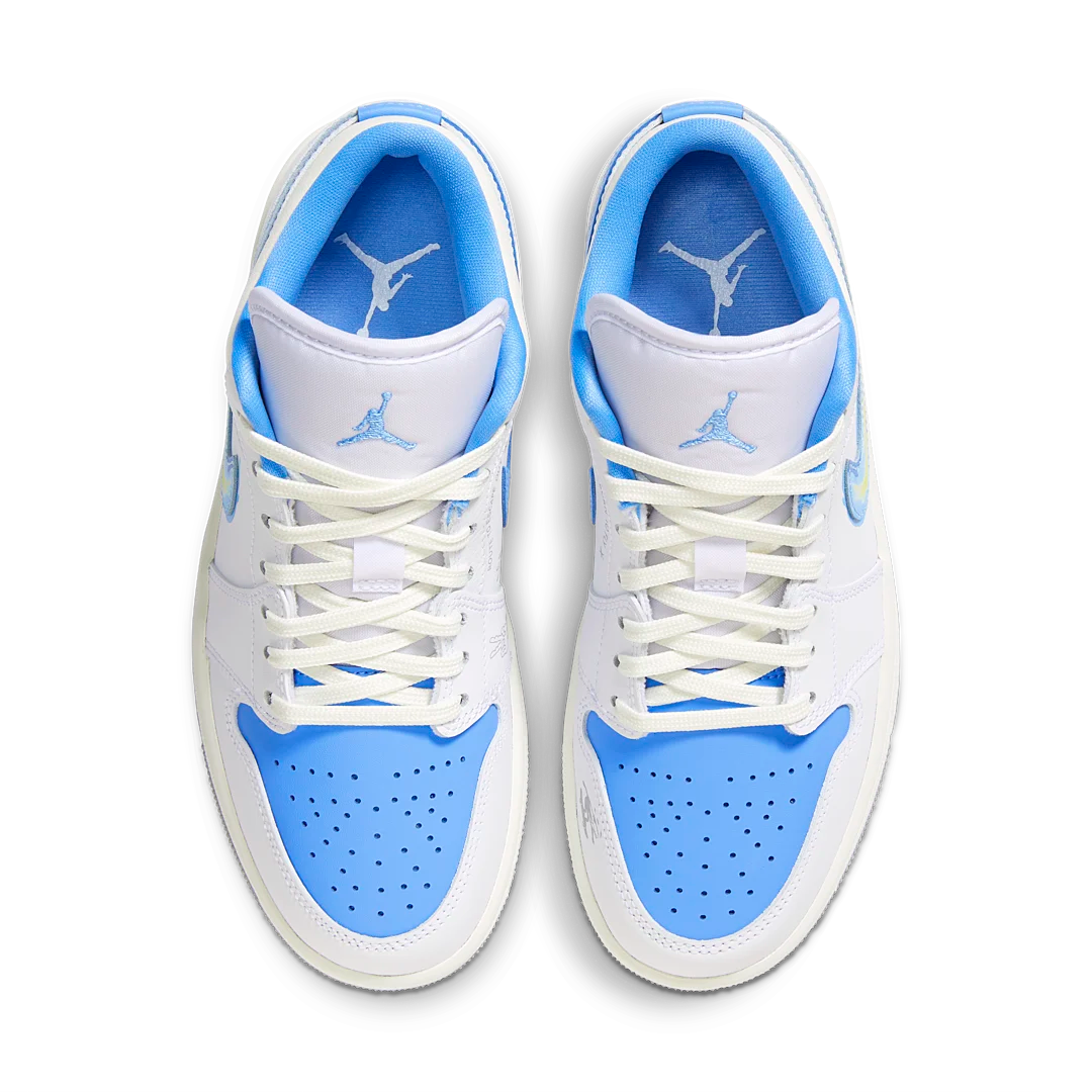 Overkicks - Air Jordan 1 Low SE Just Skate University Blue (FJ7219-441) - par completo