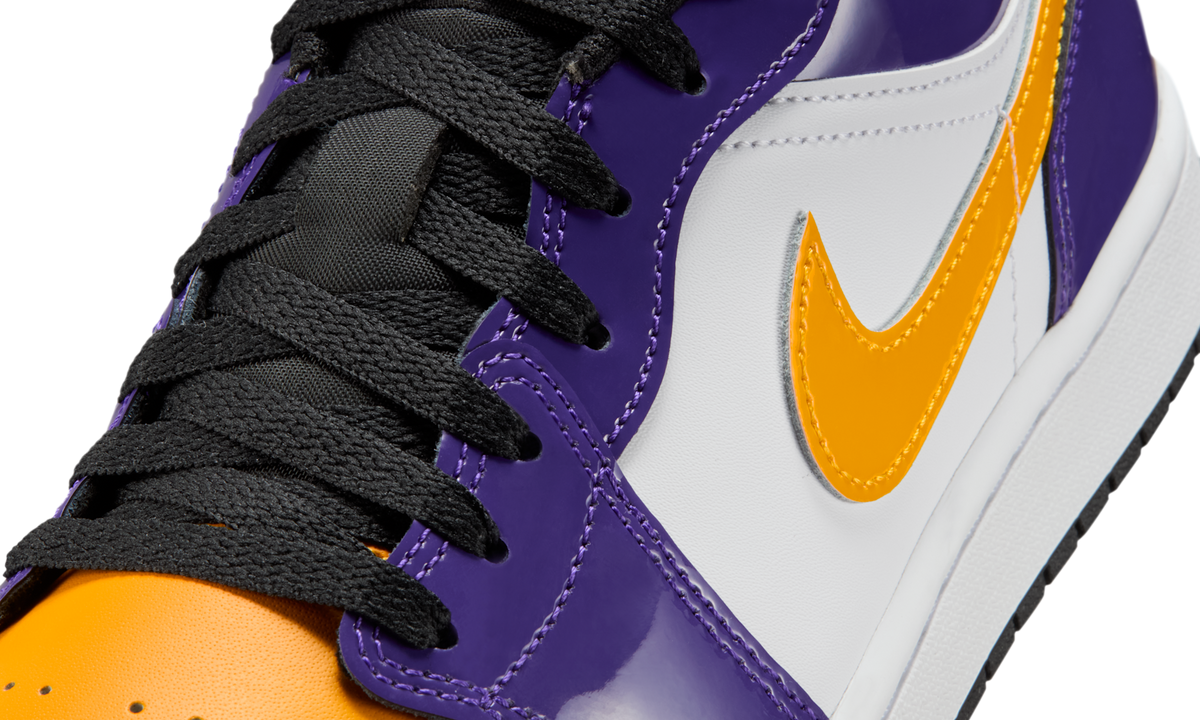 Overkicks - Air Jordan 1 Low SE Lakers (IQ9389-547) - detalle lateral interior