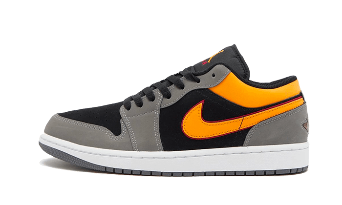 Overkicks - Air Jordan 1 Low SE Light Graphite Vivid Orange (FN7308-008) - vista lateral