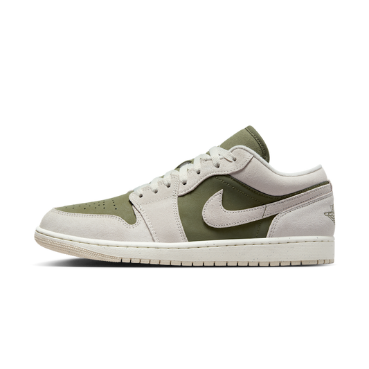 Overkicks - Air Jordan 1 Low SE Medium Olive Sail (HV4089-201) - vista lateral