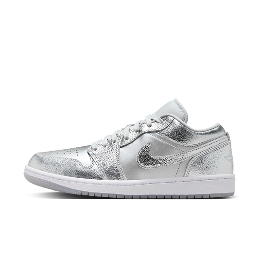 Overkicks - Air Jordan 1 Low SE Metallic Silver (FN5030-001) - vista lateral