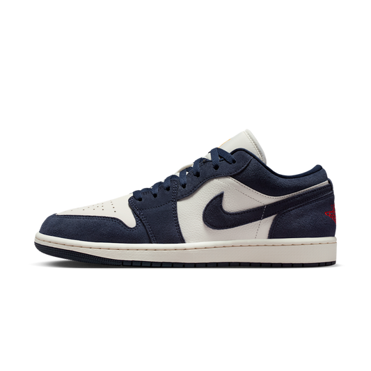 Overkicks - Air Jordan 1 Low SE Obsidian Suede (IO7448-400) - vista lateral