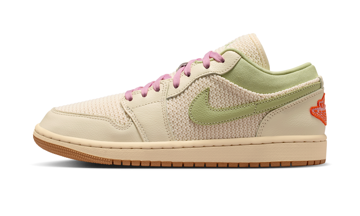 Overkicks - Air Jordan 1 Low SE Olive Aura (II0569-100) - vista lateral