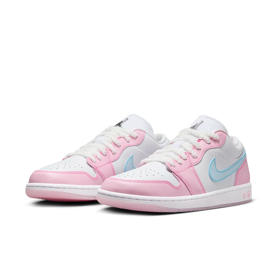 Overkicks - Air Jordan 1 Low SE Paw Print Pink Foam (HM3706-141) - vista trasera