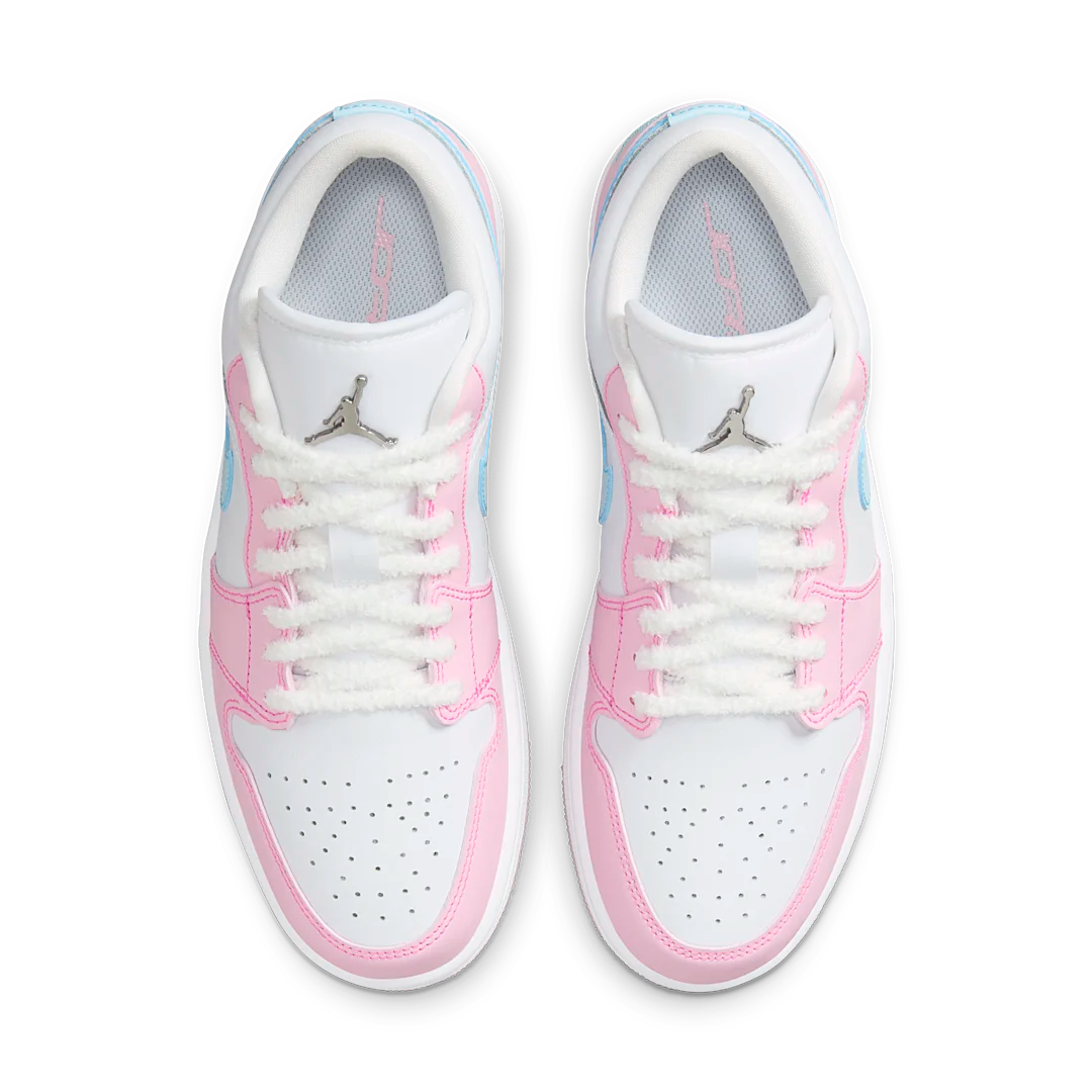 Overkicks - Air Jordan 1 Low SE Paw Print Pink Foam (HM3706-141) - par completo