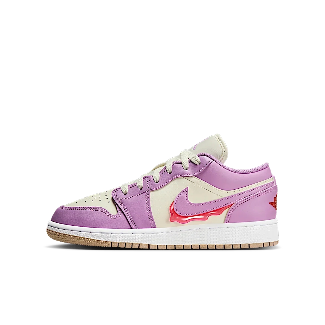 Overkicks - Air Jordan 1 Low SE Peanut Butter & Jelly (GS) (HJ5961-500) - vista lateral