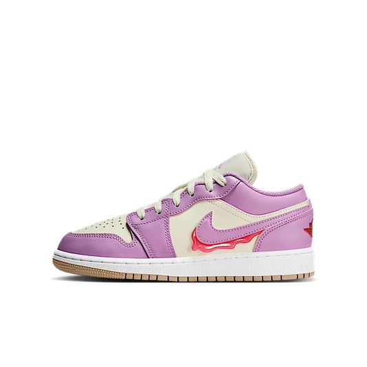 Overkicks - Air Jordan 1 Low SE Peanut Butter & Jelly (GS) (HJ5961-500) - vista lateral