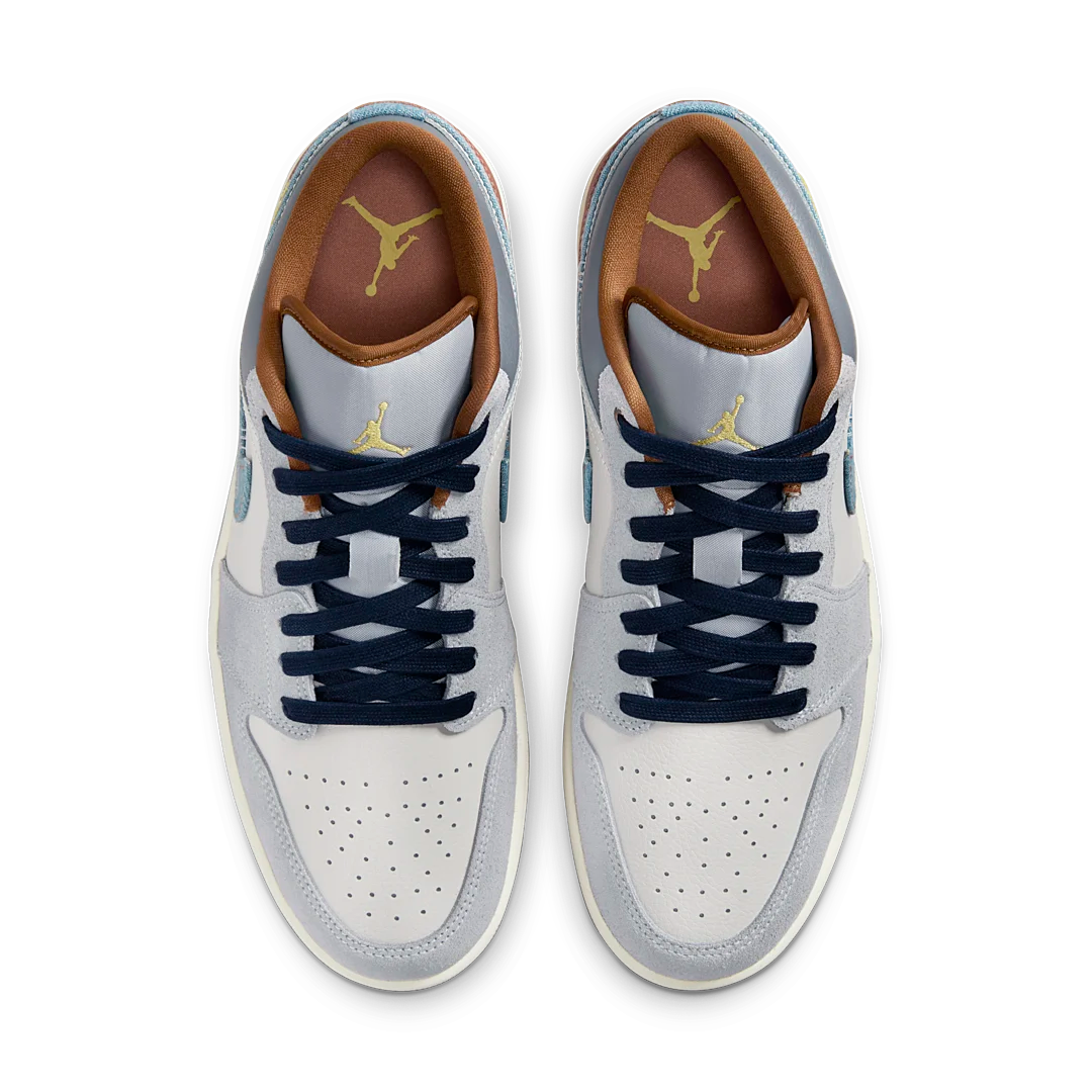 Overkicks - Air Jordan 1 Low SE Phantom Repaired Denim Swoosh (FZ5042-041) - par completo