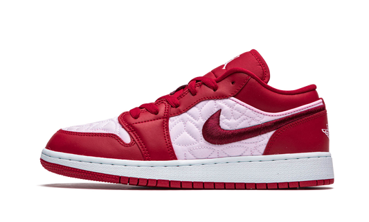 Overkicks - Air Jordan 1 Low SE Red Quilt (GS) (DB3621-600) - vista lateral