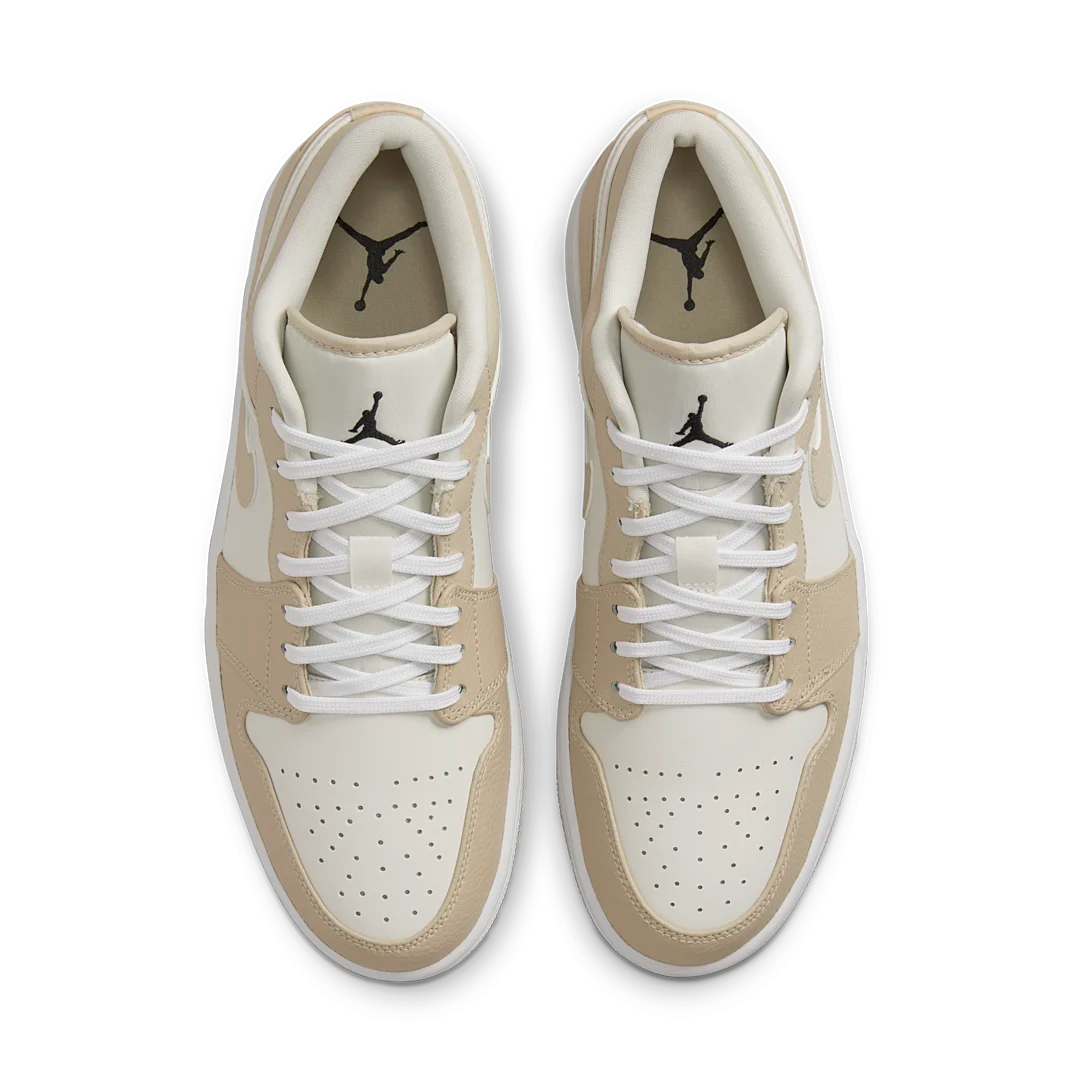 Overkicks - Air Jordan 1 Low SE Sail Rattan University Red (FB7168-121) - par completo