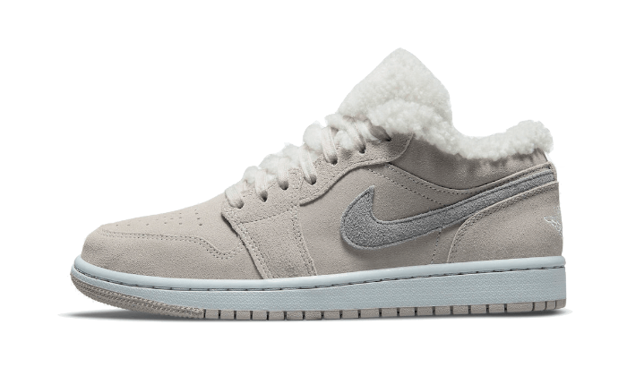 Overkicks - Air Jordan 1 Low SE Sherpa Fleece (DO0750-002) - vista lateral