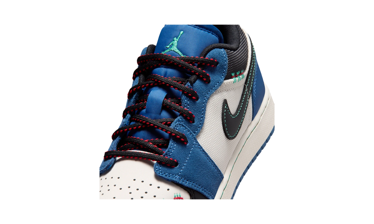 Overkicks - Air Jordan 1 Low SE True Blue Black (IO2062-400) - detalle lateral interior