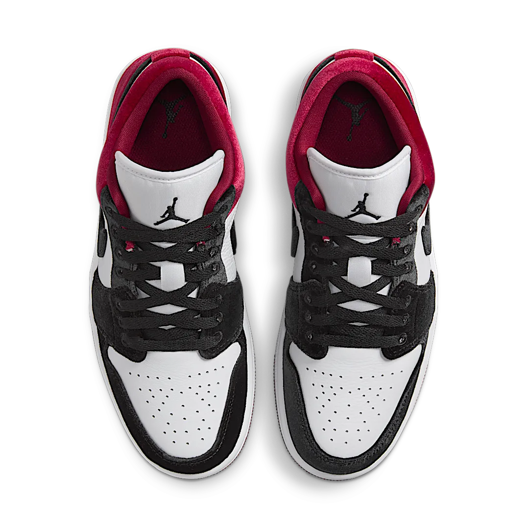 Overkicks - Air Jordan 1 Low SE Velvet Black Toe (FZ3242-001) - par completo