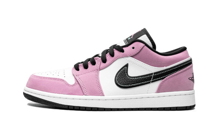 Overkicks - Air Jordan 1 Low SE Violet Shock White Black (CK3022-503) - vista lateral