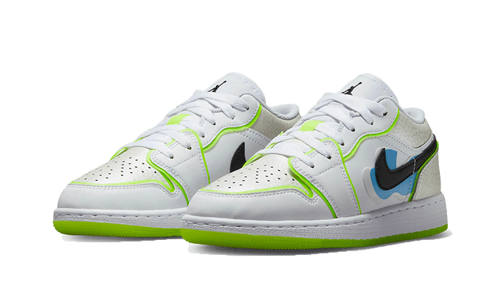 Overkicks - Air Jordan 1 Low SE Warped Swoosh (GS) (DV1324-117) - imagen 2