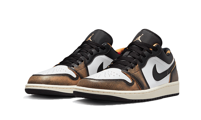 Overkicks - Air Jordan 1 Low SE Wear Away Yellow (DQ8422-001) - vista trasera