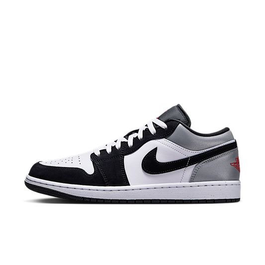 Overkicks - Air Jordan 1 Low SE White Fire Red Black Matte Silver (HF3148-106) - vista lateral